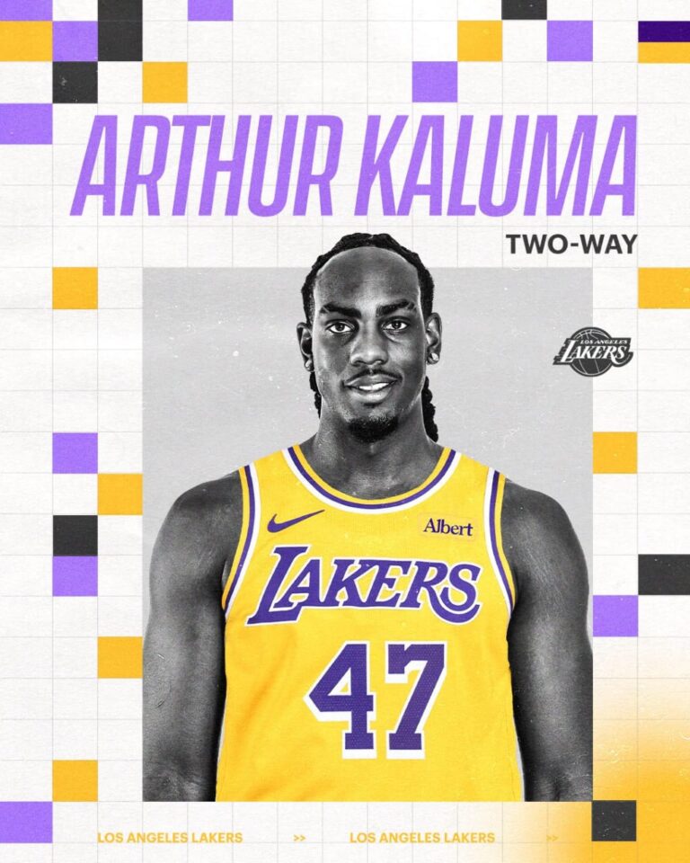 Ugandan Basketballer Arthur Kaluma Raises the flag with a Two-Way Contract from Lakers.