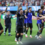 ARGENTINA VS ENGLAND CELEBRATING